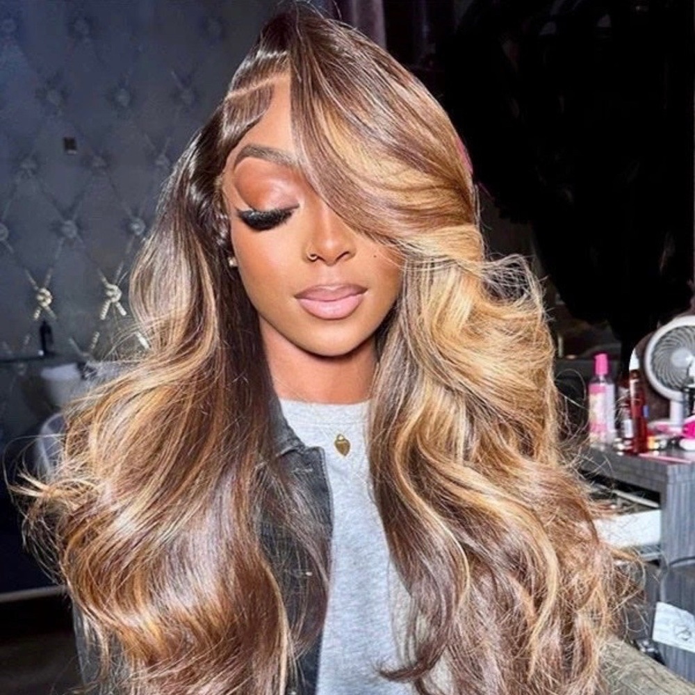 🔥New30”Gorgeous Kimimila 13X4HDTransparent Frontal 100% Indian Human Hair Wig🔥